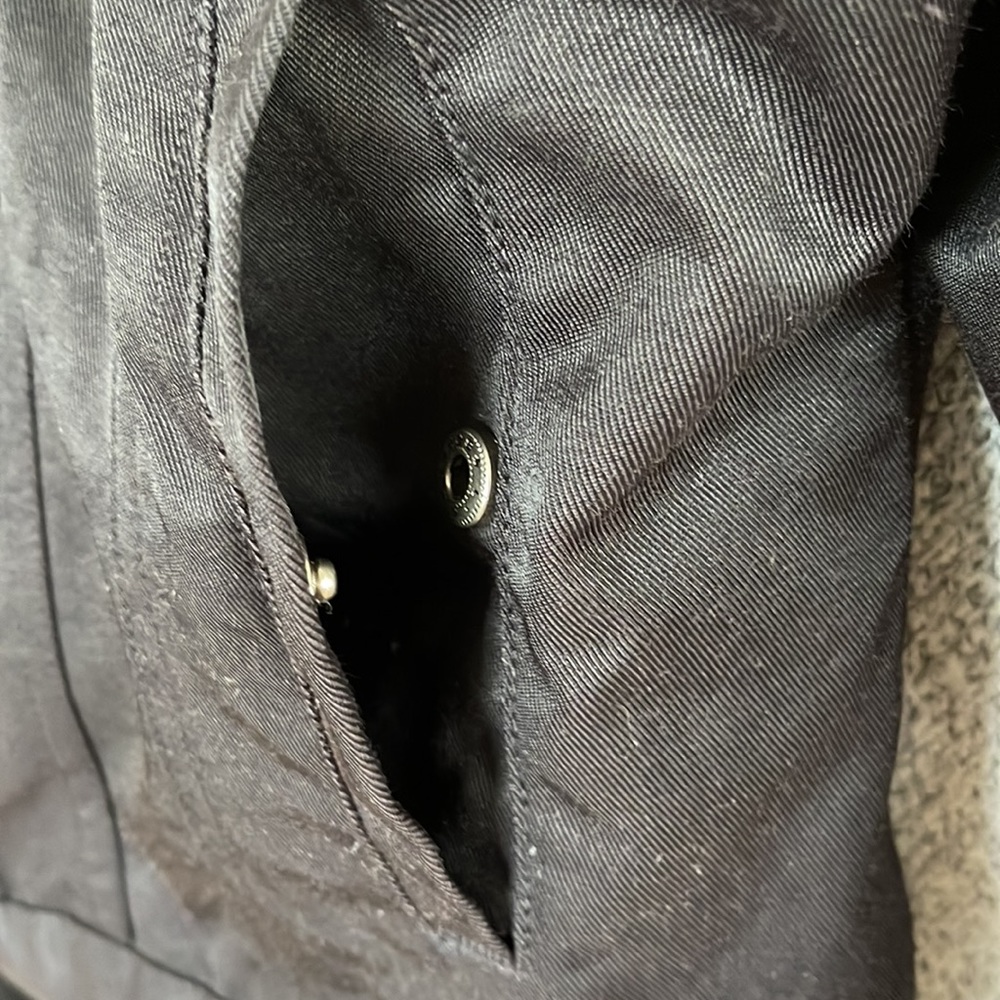 Harley Davidson Black Jacket Snap Front Large - image 8